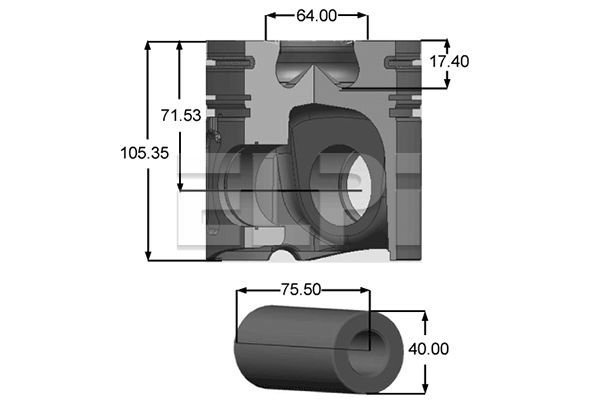 Piston LP181 4505 STD ELPI